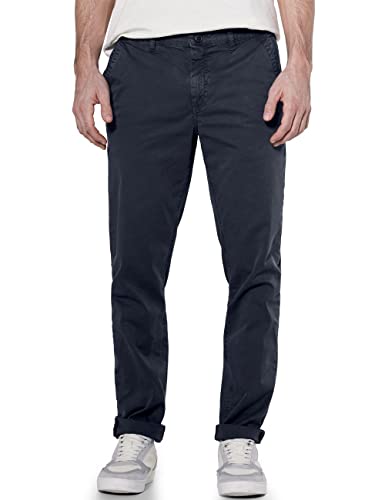 Street One MEN chinosy męskie, niebieski (Night Blue), 31W / 32L