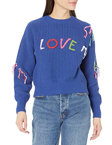 Desigual Damska bluza JERS_i Love, niebieski, M