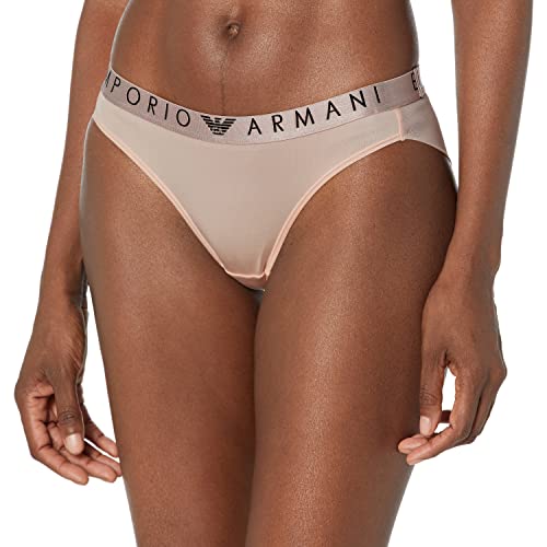 Emporio Armani Damska opaska z logo Iconic z mikrofibry, ró?owy (powder pink), L