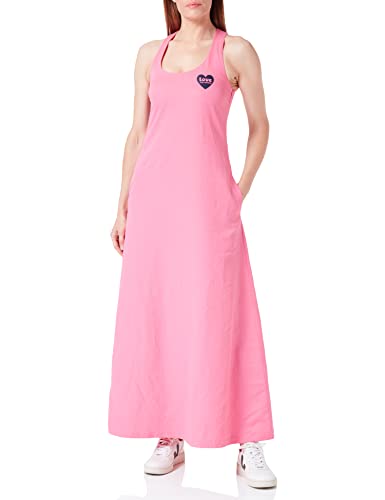 Love Moschino Damska sukienka z długimi ramiączkami, fuksja, rozmiar 42, Fuchsia, 42
