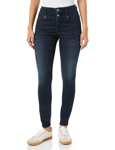 ONLY Onlwauw Hw Dou But Cut Skinny DNM EXT dżinsy damskie, Blue Black Denim, 30-XL
