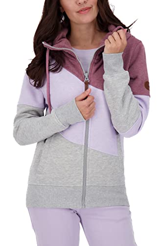 ALIFE AND KICKIN Steffiak A bluza damska z kapturem, Mulberry Melange, L