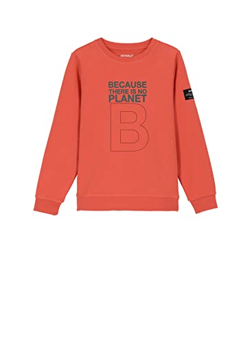 ECOALF, bluza dziecięca Balf, bawełniana z recyklingu, bluza z kapturem, bluza z rękawem, bluza z kapturem, bluza z kapturem, Pomarańczowy, 6 lat