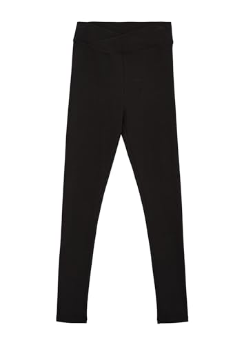 s.Oliver Dziewczęce legginsy z prążkowaną strukturą, krój skinny, 9999, 176 cm