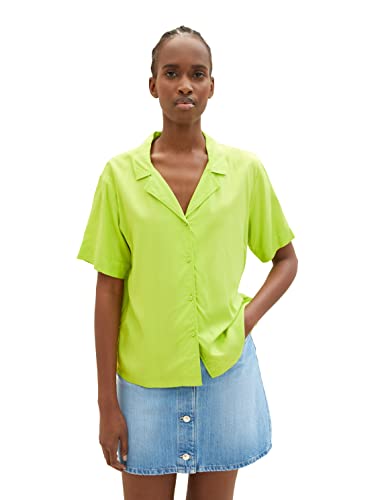 TOM TAILOR Denim Damski Bluzka 1035437, 24702 - Neon Lime, XL