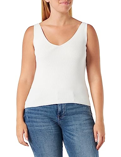 s.Oliver BLACK LABEL Damski top z dzianiny, biały, 32