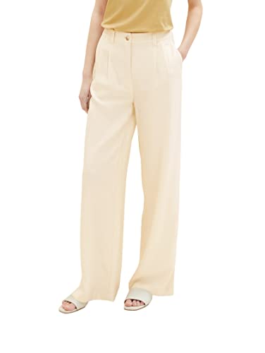 TOM TAILOR Damskie spodnie 1036638, 31649-Ivory ecru, 38 W/30 L, 31649 – kość słoniowa ecru, 38W / 30L