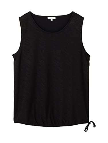 TOM TAILOR Damski 1036793 Top, 14482-Deep Black, XS, 14482 – Deep Black, XS