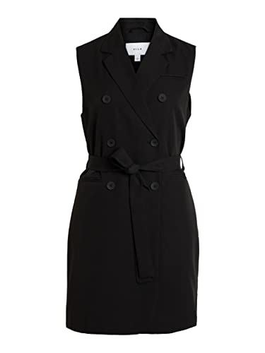 Bestseller A/S Damska kamizelka VICRYSTAL S/L Blazer Vest Dress Weste, czarna, 36, czarny