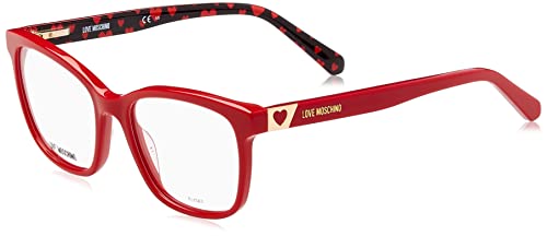 Love Moschino Damskie okulary przeciwsłoneczne Mol585, czerwone, 52, czerwony, 52
