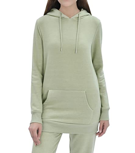 M17 Damska bluza z kapturem z długim rękawem bluza z kapturem z długim rękawem, luźna, bluza z kapturem z długim rękawem, sweter (M, Sage Green), damska, zielony, M