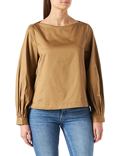 s.Oliver BLACK LABEL Bluzka damska z długim rękawem Regular Fit Blouse, Piaskowiec, 32