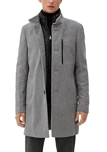 s.Oliver Męski 2115903 płaszcz z mieszanki wełny, 97W5, 48, 97w5, 48