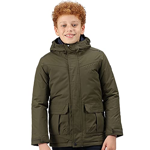Regatta Dziecięca kurtka Bardron uniseks, Ciemne khaki, 3 Lata