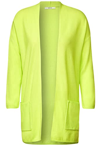 Cecil Damski długi kardigan, Limelight Yellow, S