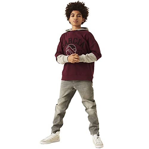 Garcia Kids Chłopięca bluza dresowa, Maroon, 164/170