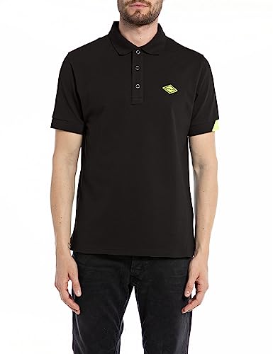 Replay Męska koszulka polo, Black 098, L