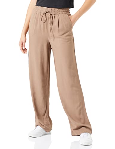 Vero Moda Vmjesmilo Szerokie spodnie Ga Noos Spodnie Damskie, Brązowy Lentil, L