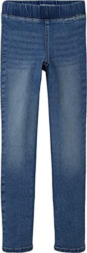 Name It Legginsy dziewczęce, Jasnoniebieski dżins, 110 cm