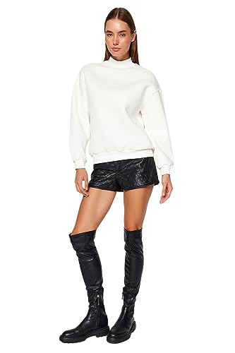 Trendyol Damska bluza TWOAW20SW0584, Ecru, M, Ecru