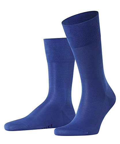 FALKE Mężczyźni Skarpety Tiago M SO Organiczna Bawełna jednokolorowe 1 Para, Niebieski (Sapphire 6055), 43-44
