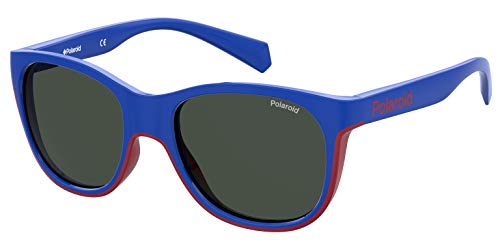 Polaroid PLD 8043/s 8RU/M9 Blue Red 47 Okulary, Jednolite Dziecko, 8ru/M9 Blue Red, rozmiar uniwersalny