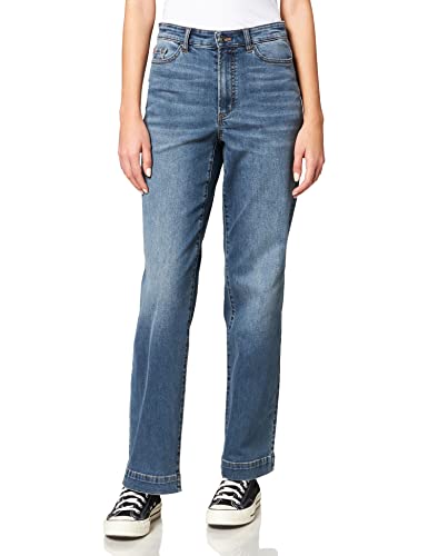 Gerry Weber Damski sweter w paski, sweter z długim rękawem, okrągły dekolt, w paski, Tinted Blue Denim, 40