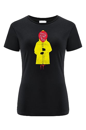 ERT GROUP oryginalny i oficjalnie licencjonowany horror czarny t-shirt damski wzór It 003, jednostronny nadruk Rozmiar 3XL, It 003 Czarny, 3XL