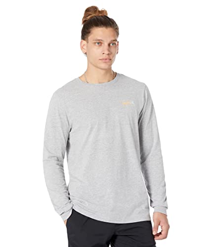 Hurley Evd OAO Slashed Ls T-shirt męski, szary (Dk Grau Htr), XL, Dk szary Htr, XL