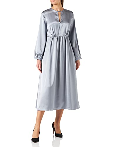 DreiMaster Klassik Damska sukienka midi, szary/niebieski, L