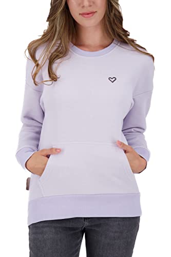 Alife and Kickin JelenaAK A Sweat bluza damska Crewneck sweter okrągły sweter XS-XXXL, Orchid Melange, Orchidea melanż