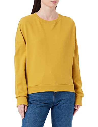 United Colors of Benetton Damska bluza z kapturem, Żółty 32 W, XS