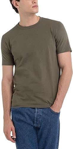 Replay T-shirt męski, Ciemna oliwka 928, M