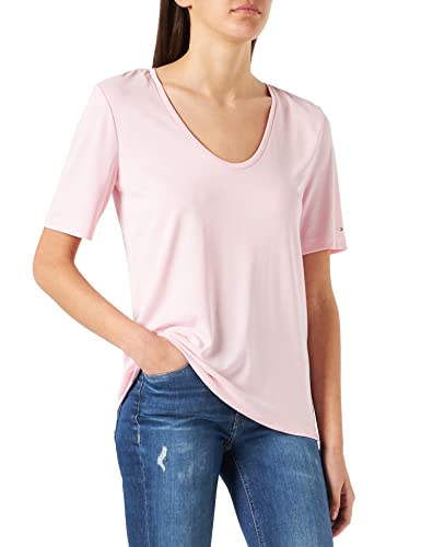 Tommy Hilfiger Damska koszula z modalu Scoop-nk Ss, Pastelowy róż, S