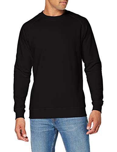 Build Your Brand Męska bluza z rękawami raglanowymi Raglan Sweat Crewneck, sweter męski dostępny w 3 kolorach, rozmiary S - 5XL