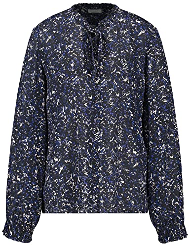 Gerry Weber Bluzka damska, Czarny/niebieski nadruk, 40