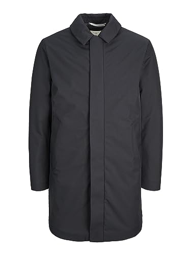 JACK & JONES Jprccclement Mac Coat płaszcz męski, czarny, L