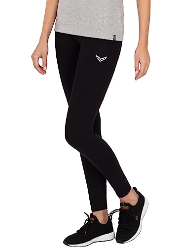 Trigema Damskie legginsy damskie z poliestru/elastanu, Czarny (czarny 008), 23