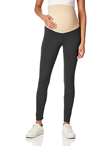 Motherhood Maternity Damskie legginsy Essential Stretch pełna długość tajemnicze dopasowanie do brzucha, Grafitowy, S