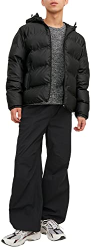 JACK & JONES Jcoelements Pu Puffer Sn kurtka męska, czarny, L