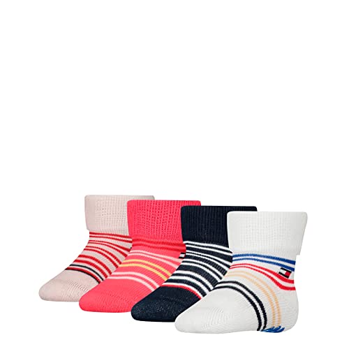 Tommy Hilfiger Skarpety dziecięce, uniseks, white/pink, 15-18 EU
