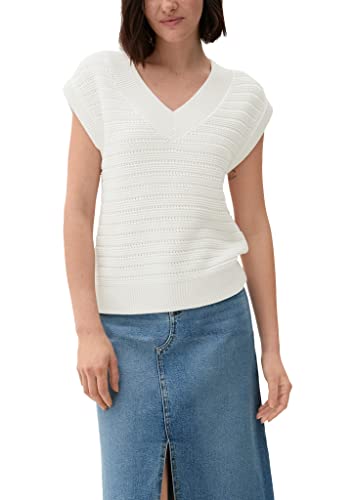 s.Oliver Bernd Freier GmbH & Co. KG Sweter damski, biały, 46 (DE), biały, 46