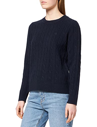 GANT Sweter damski, niebieski (Evening Blue), L