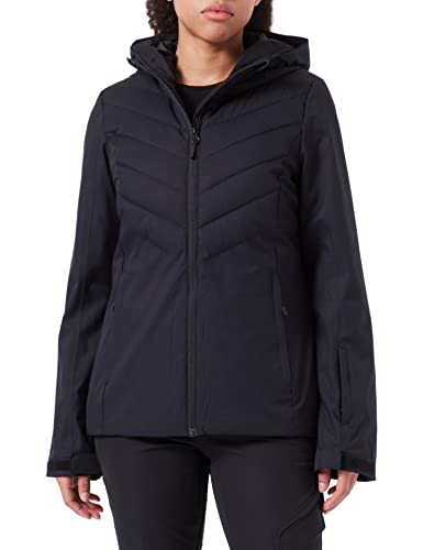 4F Damska kurtka narciarska Kudn003 Jeans, głęboka czerń, 38, głęboka czerń, 38