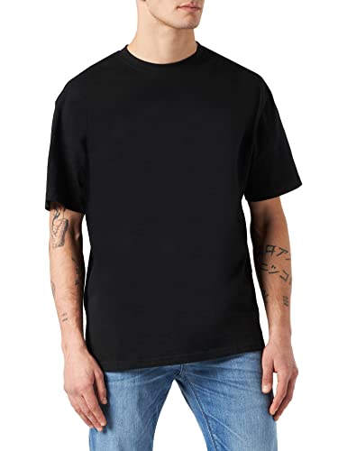Urban Classics Męski T-shirt Triangle Tee, krótki rękaw, top dla mężczyzn, dostępny w 2 kolorach, rozmiary S - 5XL, czarny, S