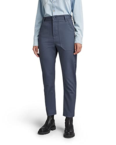 G-STAR RAW Damskie spodnie 3D Fatigue Boyfriend, Niebieski (Fantem Blue C962-863), 28W (Regularny)