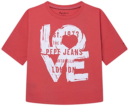 Pepe Jeans Koszulka dziewczęca Noni, Czerwony (Studio Red), 18 Lat