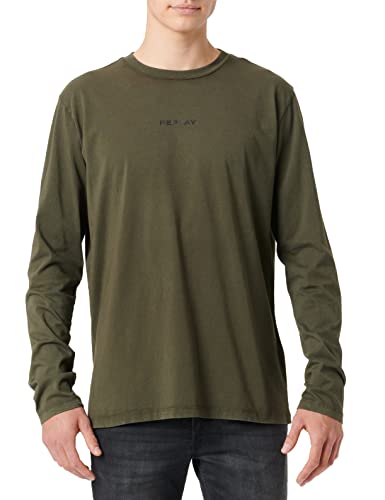 Replay Męski T-shirt M6285, 950 militarny, XXL
