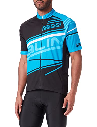 Nalini 02384901100C000.10 Track Jersey Męski T-Shirt Czarny/Niebieski L, Czarny/niebieski, L