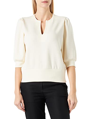 Scotch & Soda Damska bluza z długim rękawem z dekoltem w serek, Vanilla White 5695, XL